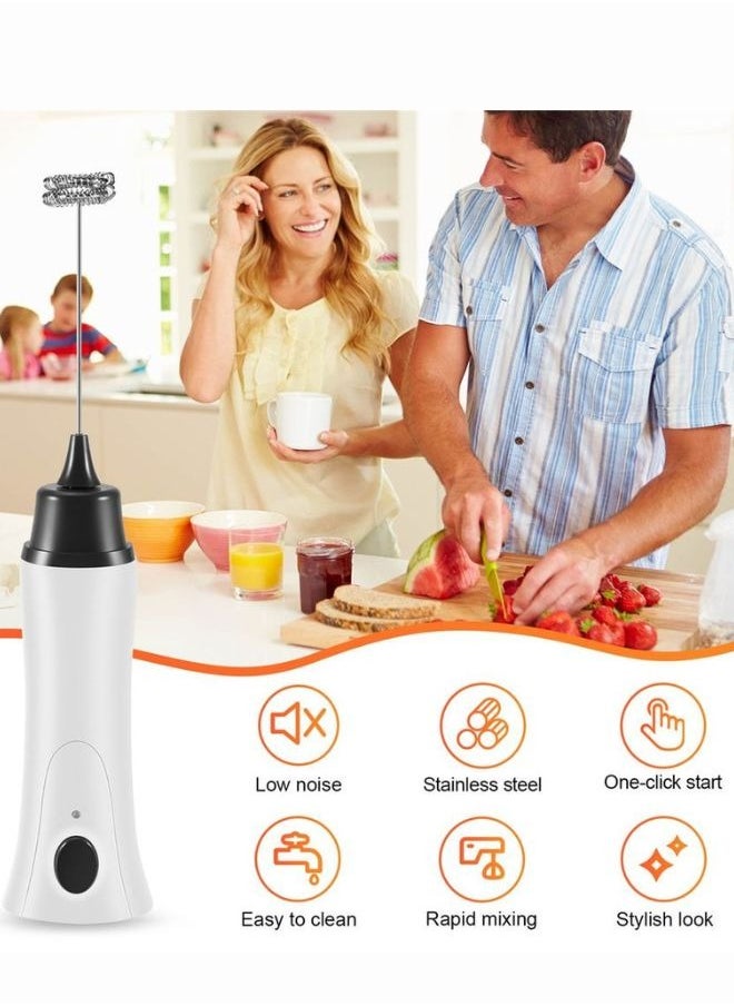 A TO Z Handheld Milk Frother & Coffee Maker, Battery Operated & Rechargable, Stainless Steel Foam Maker, High Speed, Suitable For Frappe, Hot Choclate, Cappuccino, Latter, Drinks Mixer & Eggs Whisk  - Image 3