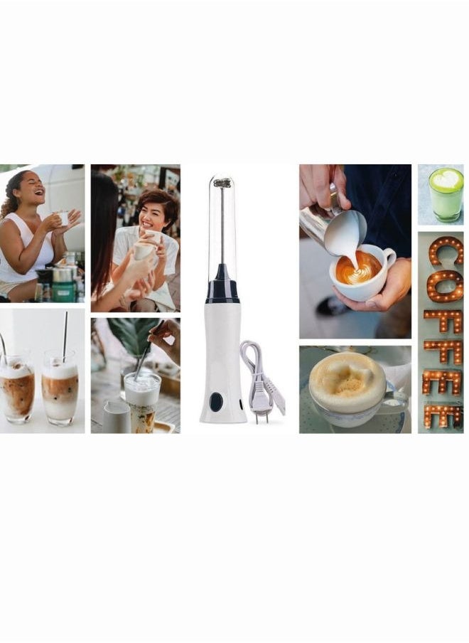 A TO Z Handheld Milk Frother & Coffee Maker, Battery Operated & Rechargable, Stainless Steel Foam Maker, High Speed, Suitable For Frappe, Hot Choclate, Cappuccino, Latter, Drinks Mixer & Eggs Whisk  - Image 5
