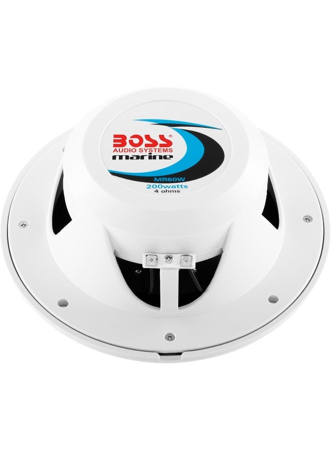 BOSS AUDIO SYSTEMS BOSS Audio Systems MR60W 6.5 inch Marine Boat Stereo Speakers - 200 Watts (pair)  - Image 2