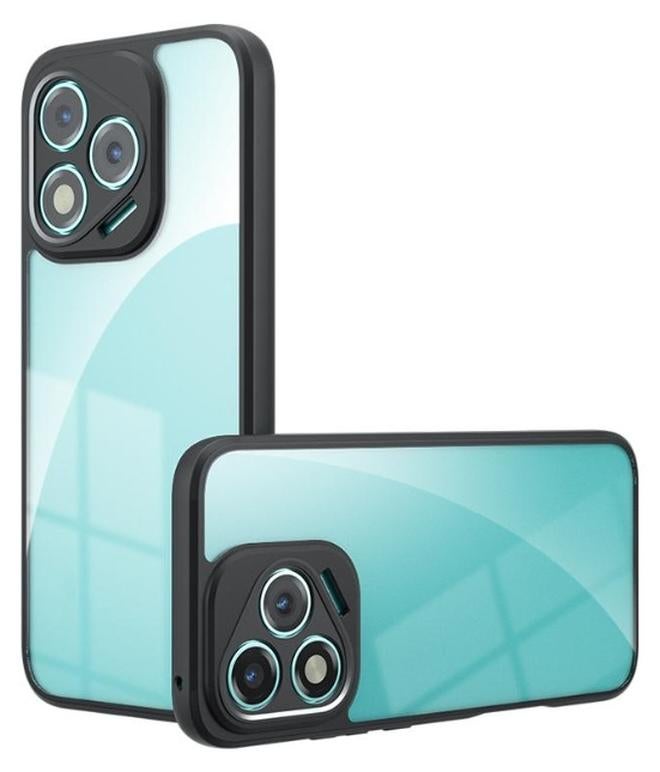 Case Cover Shockproof Hard PC Back Soft TPU Frame Anti-yellowing Slim Protective Cover Compatible with Honor 400 Lite (Clear) - Image 1