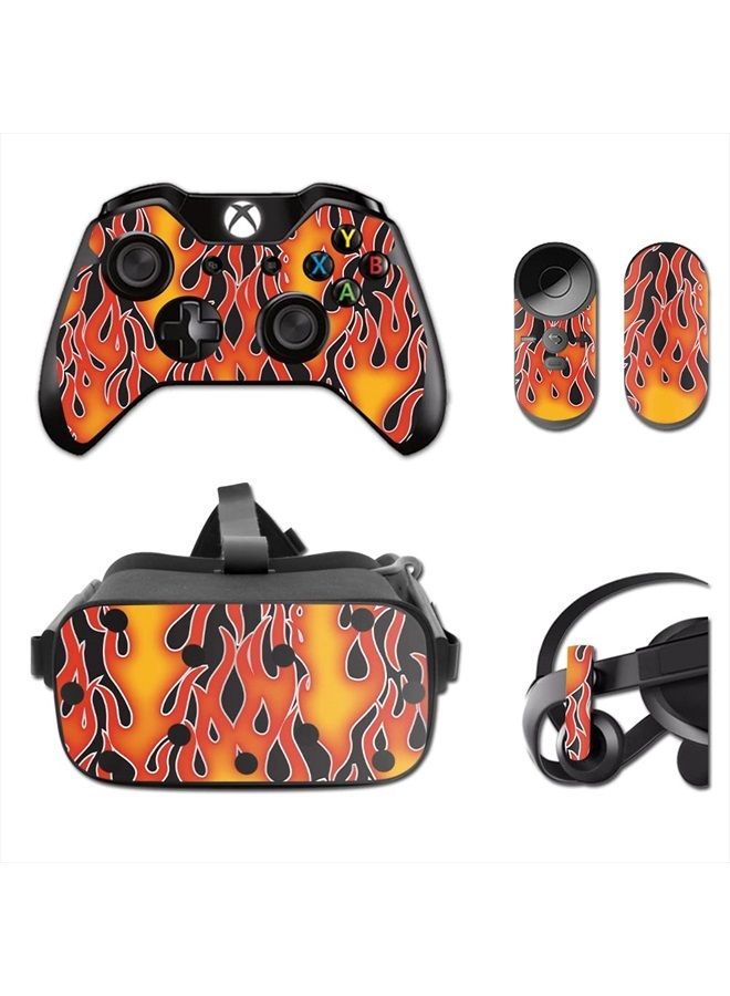MIGHTY SKINS MightySkins Skin Compatible with Oculus Rift CV1 wrap Cover Sticker Skins Hot Flames