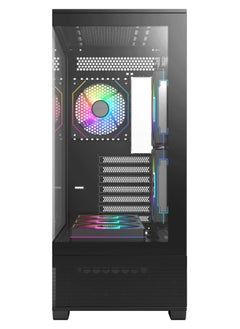 NANOTECH Cyber Vengeance Gaming PC - Intel Core i5-14400F Desktop Processor, 10 Cores & 16 Threads, DDR5 32GB (2*16) Ram, Nvidia GeForce RTX 4060 8GB OC Edition GDDR6 Graphics Card, 2TB NVMe M.2 SSD,  3 Fan AIO Liquid Cooler, 750W 80 Plus Power Supply, Windows 11 Pro | Wi-Fi  - Image 3