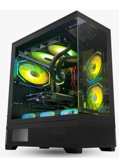 Cyber Vengeance Gaming PC - Intel Core i5-14400F Desktop Processor, 10 Cores & 16 Threads, DDR5 32GB (2*16) Ram, Nvidia GeForce RTX 4060 8GB OC Edition GDDR6 Graphics Card, 2TB NVMe M.2 SSD,  3 Fan AIO Liquid Cooler, 750W 80 Plus Power Supply, Windows 11 Pro | Wi-Fi