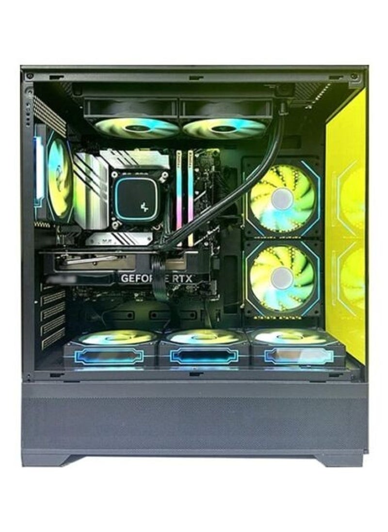 NANOTECH - Cyber Vengeance Gaming PC - Intel Core i5-14400F Desktop Processor, 10 Cores & 16 Threads, DDR5 32GB (2*16) Ram, Nvidia GeForce RTX 4060 8GB OC Edition GDDR6 Graphics Card, 2TB NVMe M.2 SSD,  3 Fan AIO Liquid Cooler, 750W 80 Plus Power Supply, Windows 11 Pro | Wi-Fi - Image 1
