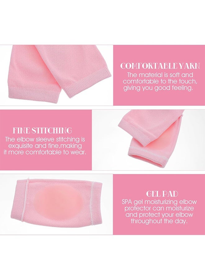 إم إكس إن 4 PCS وسائد المرفق، ترطيب الأكمام الواقية للمرفق، هلام التنفس الأكمام المرفق غطاء للجلد الجاف ترطيب تنعيم - Image 3