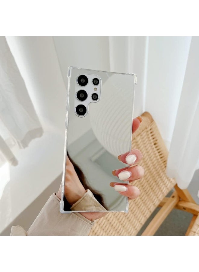 Mirror Case for Samsung Galaxy S25 Ultra – Shockproof Makeup Phone Cover for Women, Slim Protective TPU Case with Built-in Mirror, Stylish & Functional for Daily Touch-ups - Image 1