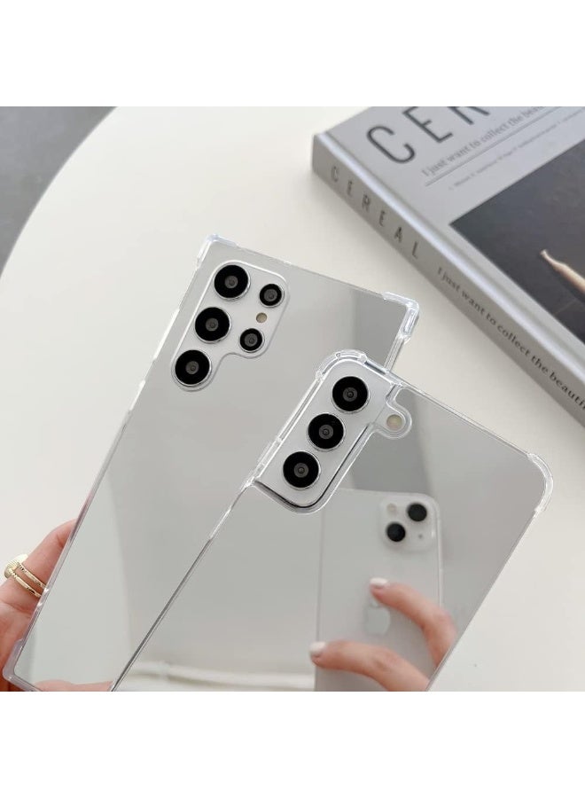 Mirror Case for Samsung Galaxy S25 Ultra – Shockproof Makeup Phone Cover for Women, Slim Protective TPU Case with Built-in Mirror, Stylish & Functional for Daily Touch-ups - Image 4