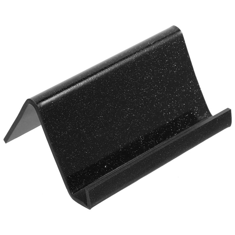 Glitter Acrylic Business Card Holder Desktop Display Stand Black Organizer - Image 2