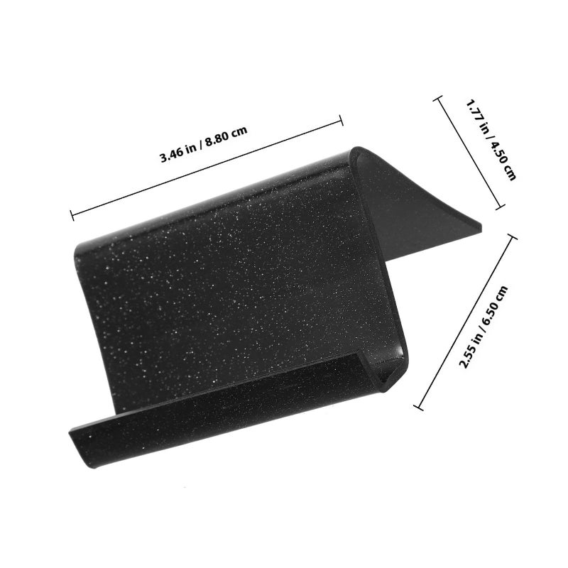 Glitter Acrylic Business Card Holder Desktop Display Stand Black Organizer - Image 3