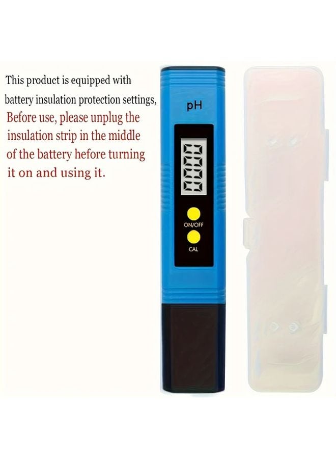 Blue Digital PH Meter 001 High Accuracy Pocket Water Tester Pen For Pool Aquarium - Image 1