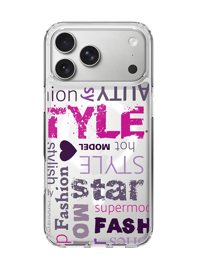 Stylizedd Classic Clear MagSafe Case for iPhone 17 Pro Max , Hybrid Soft Case Flexible Edges Anti Drop TPU PC Gel Thin Transparent Cover [ Designed for iPhone 17 Pro Max ] - Fashion Statement