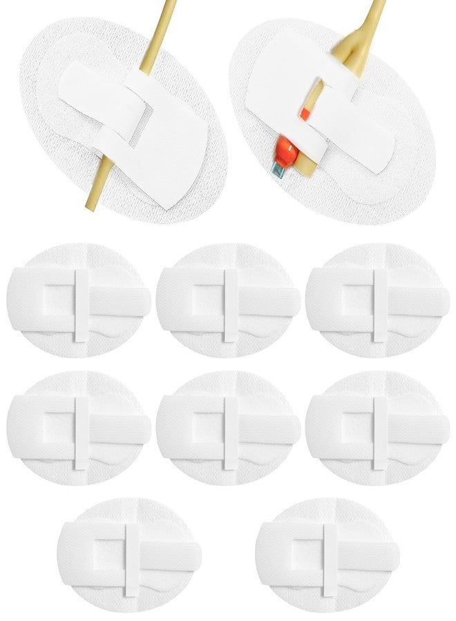 Foyods Catheter Stabilization Devices - 8 PCS Self-High Adhesive Catheter Holder, Catheters Urinary Leg Bag Legband Holder, Catheters Supplies for Single & Double Tubes and Feeding Tubes - Image 1