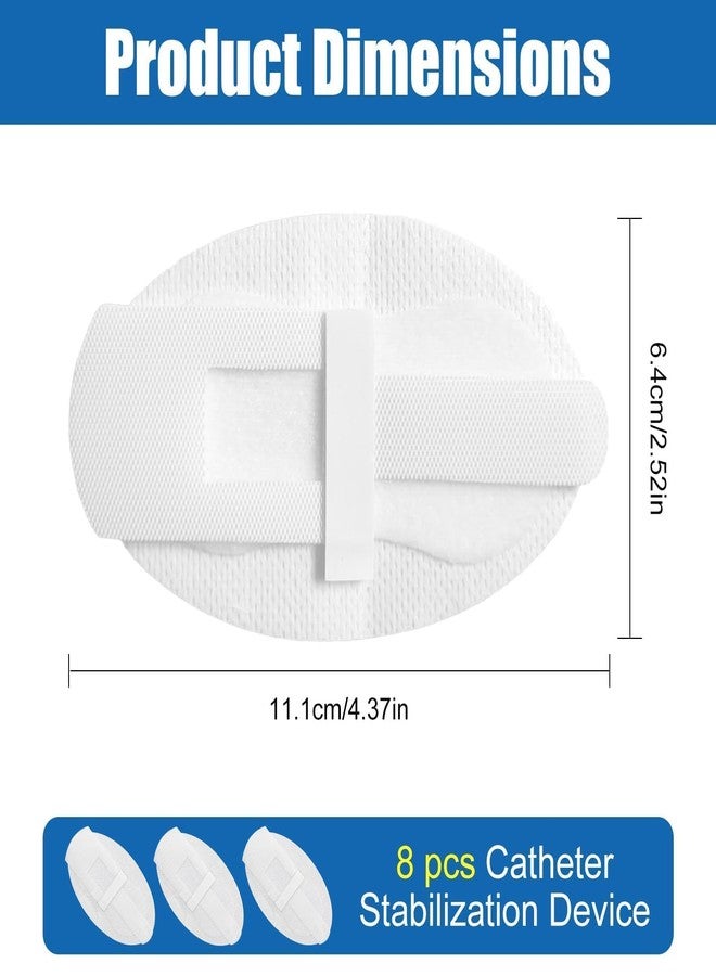 Foyods Catheter Stabilization Devices - 8 PCS Self-High Adhesive Catheter Holder, Catheters Urinary Leg Bag Legband Holder, Catheters Supplies for Single & Double Tubes and Feeding Tubes - Image 2