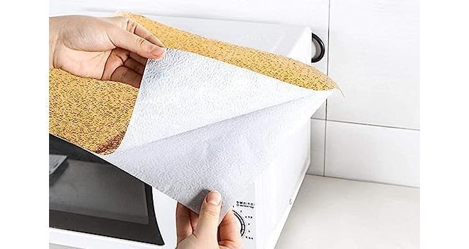 D-Fix ورق جدران رخام قابل للإزالة واللصق لتزيين المنزل، ملصقات جدارية ذاتية اللصق مقاومة للماء للمطبخ، الحمام، غرفة المعيشة – ورق جدران (60X200 سم (ذهب القمر) - Image 5