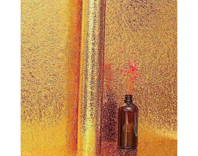 D-Fix ورق جدران رخام قابل للإزالة واللصق لتزيين المنزل، ملصقات جدارية ذاتية اللصق مقاومة للماء للمطبخ، الحمام، غرفة المعيشة – ورق جدران (60X200 سم (ذهب القمر) - Image 2