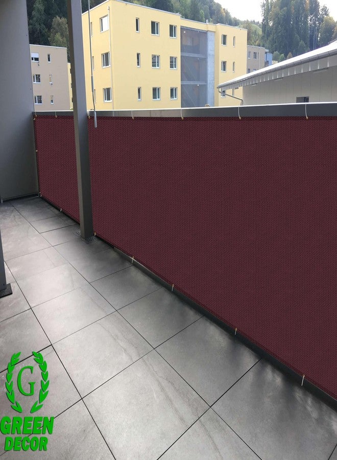 GREEN DECOR HDPE Fabric Self Fold Baby Kids Safety Net Protector for Balcony & Staircase Railing Guard,Balcony Stairway Net Baby Safety Products for Indoor&Outdoor(Burgundy Color, 1X10 MTR) - Image 2