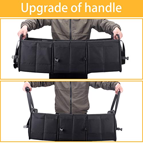 AUTOARK Multipurpose Car Trunk Organizer with Straps,Non-Slip Waterproof Bottom,Durable Collapsible Adjustable Compartments Cargo Storage,Upgraded Handle,AK-072 - Image 5