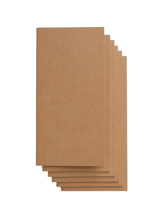 INNAXA Travel Journal Set with 6 Notebook Journals for Travelers - Kraft Brown Soft Cover - A5 Size - 210 mm x 140 mm (Doted) - Image 2