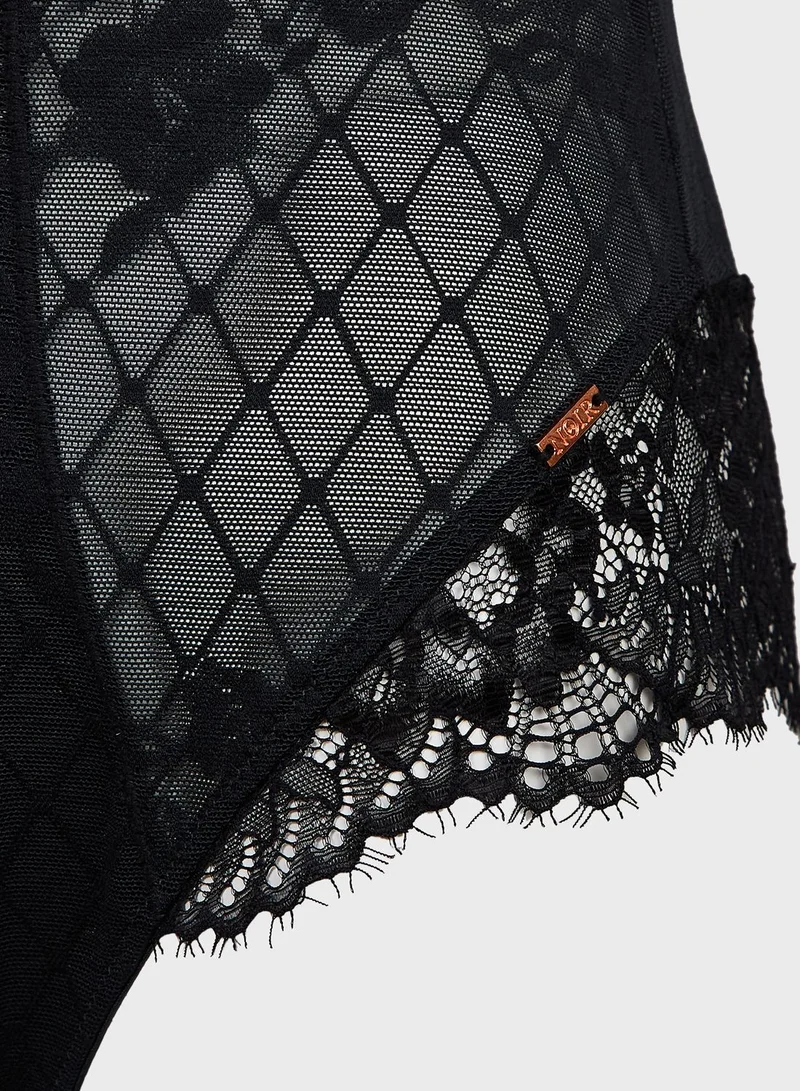 hunkemoller Dita Lace Detail Body