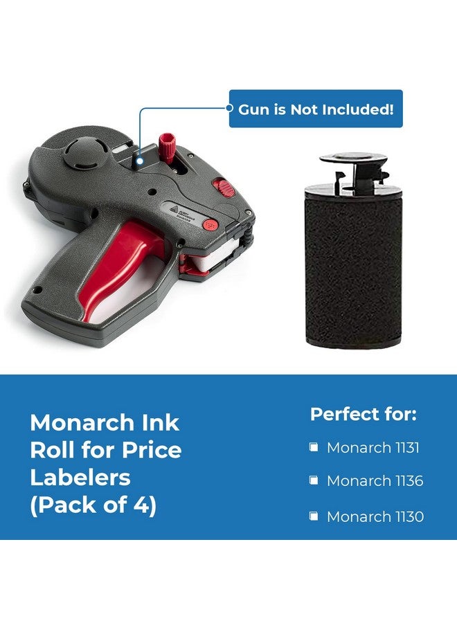 بيركو أسطوانات حبر لطابعات Monarch 1130 و1131 و1136 - عبوة من 4 قطع - Image 3