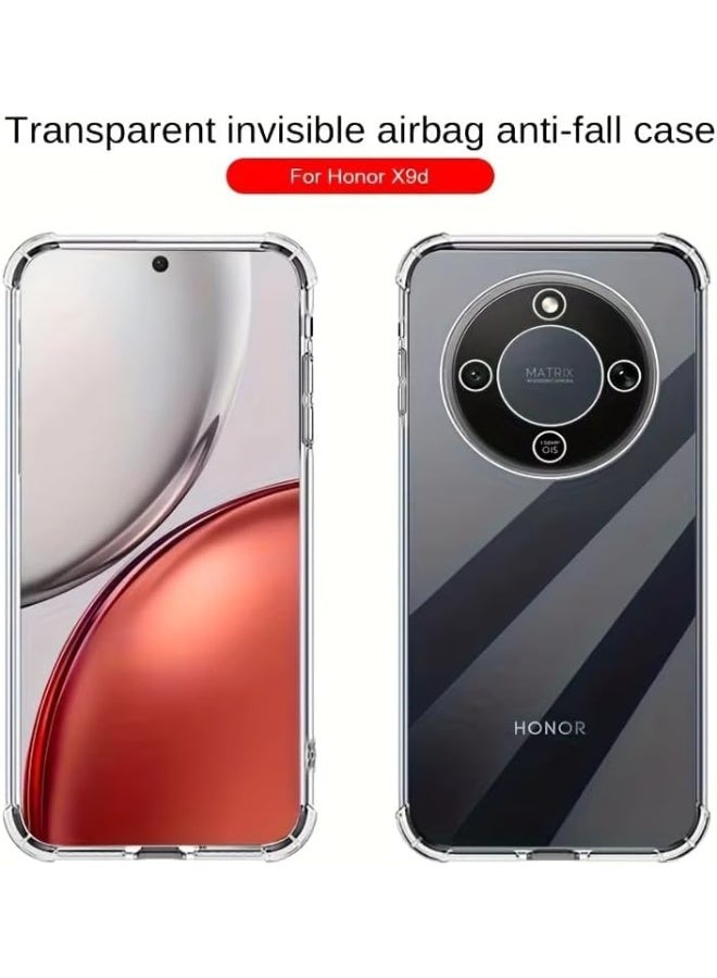 جراب لهاتف Honor X9D، غطاء حماية شفاف فائق النحافة مقاوم للخدش، مصنوع من مادة TPU المرنة والناعمة، مقاوم للصدمات والسقوط، مع زوايا معززة، جراب شفاف لهاتف Honor X9D - Image 5