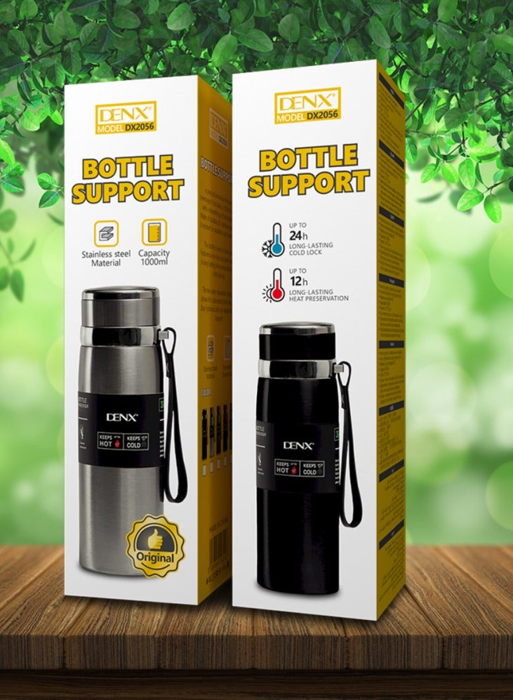 1-Liter Stainless Steel Hot & Cold Bottle