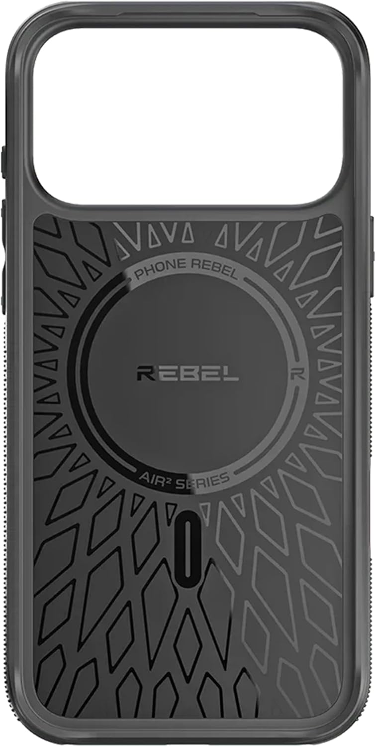 Rebel Air Case for iPhone 17 Pro Max [Air² Series] Strong MagSafe Compatible, Grippy Sides, Slim & Lightweight Cover, Camera Button, Protective Corners, Raised Lens Ring, 6.9 Inch Phone 2025 (Black) - Image 5