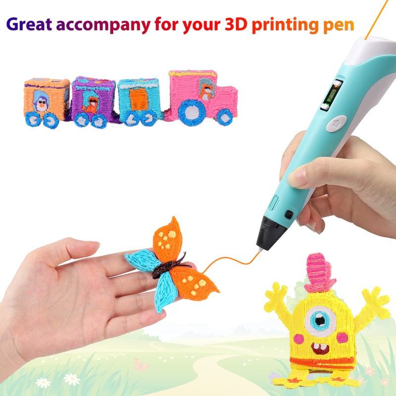 dikale 3D Pen Filament 160 Feet, 16 Colors, Each Color 10 Feet, 250 Stencils eBooks - 3D Printer Pen Refill PLA 1.75mm, Compatible with MYNT3D, SCRIB3D, PIKA3D Super and Pro Pen - Image 5