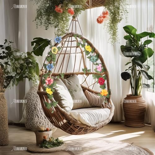 AUEAR, 50 Pack Artificial Silk Cherry Blossom Flowers Heads Craft Fake Peony Daisy Decor for Bridal Hair Clips Headbands Dress DIY Accessories Wedding Party Decorative (Mix Color) - Image 2