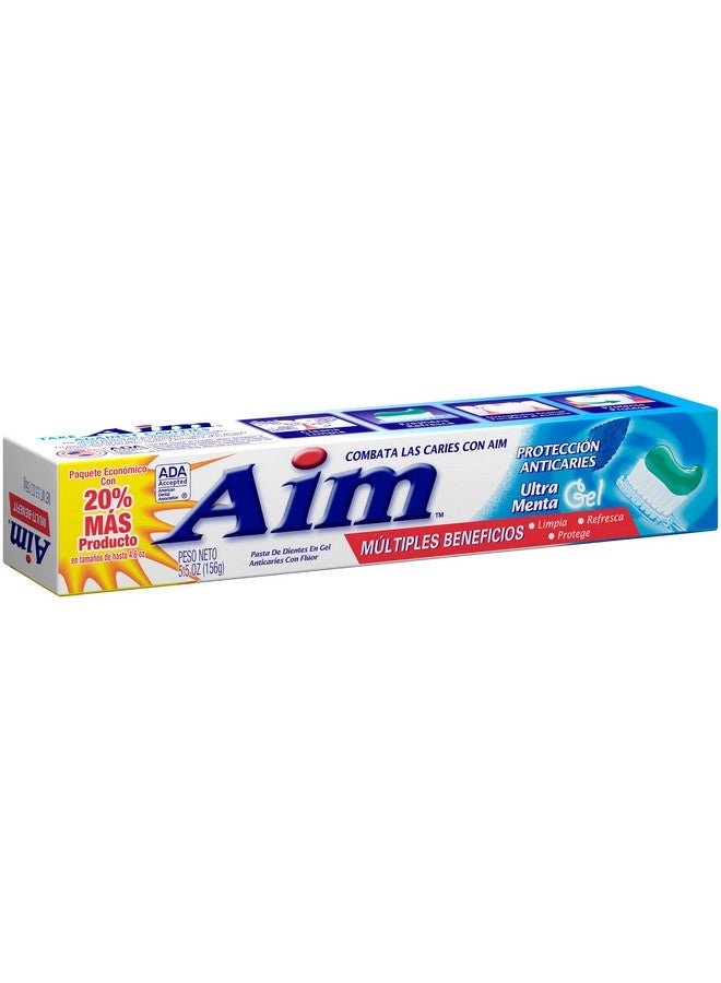 Aim Im Cavity Protection Anticavity Fluoride Toothpaste Ultra Mint Gel 6 Ounce Pack Of 6 - Image 2