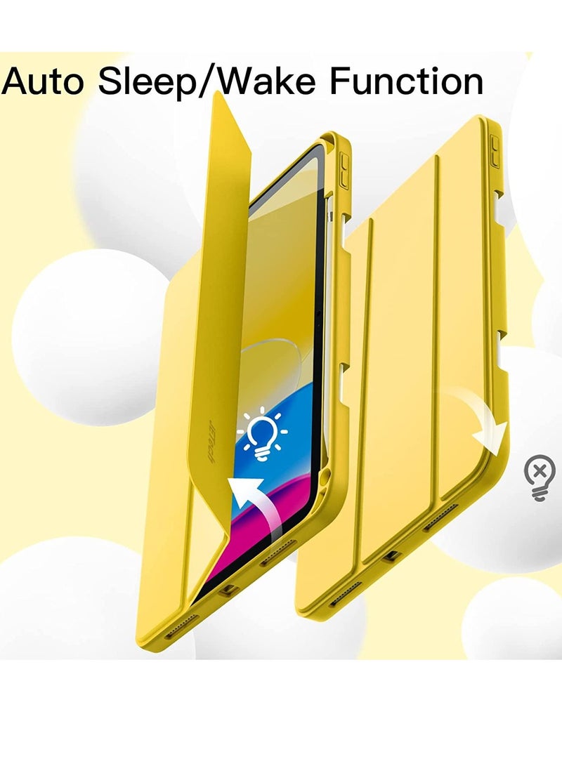 GENNEXT iPad 10th Generation 10.9 inch 2022 Case Flip Cover with Magnetic Closure Auto Wake/Sleep function having Pencil holder Slot - Image 5