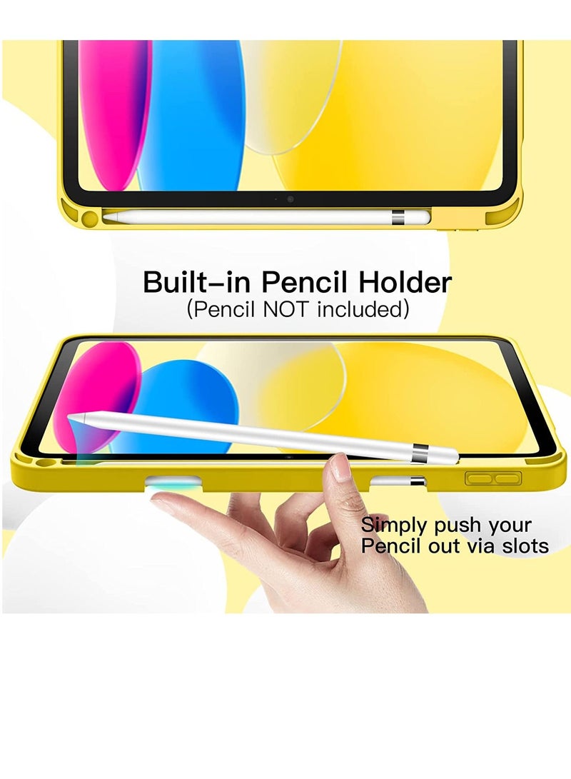 GENNEXT iPad 10th Generation 10.9 inch 2022 Case Flip Cover with Magnetic Closure Auto Wake/Sleep function having Pencil holder Slot - Image 4