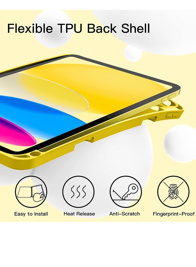 GENNEXT iPad 10th Generation 10.9 inch 2022 Case Flip Cover with Magnetic Closure Auto Wake/Sleep function having Pencil holder Slot - Image 2