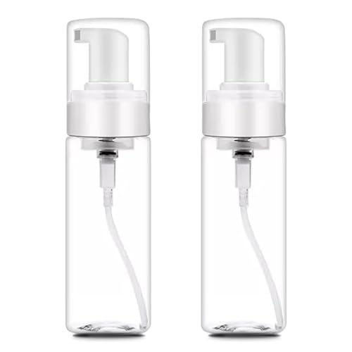 Autdor Foam Pump Bottle 7oz 2Pcs Foaming Soap Dispenser 200ml Foaming Spray Bottle Empty Travel Foam Bottle Clear Foam Dispenser for Hand Soap Toiletries Shampoo Lotion - Image 1