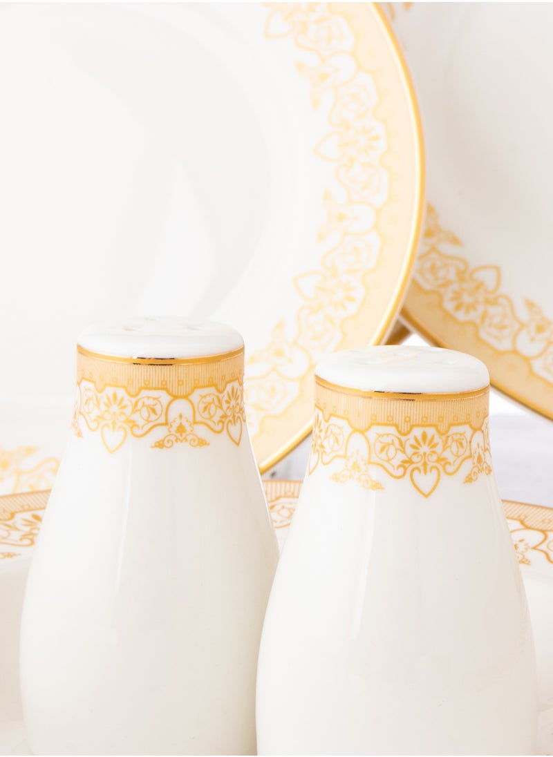 Dania 28-piece porcelain dining set with golden font, suitable for 6 people  - Image 5