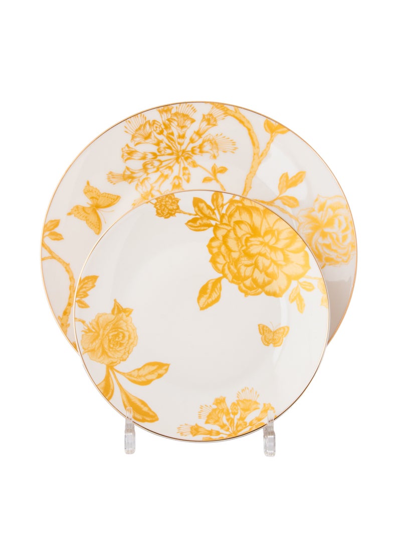 Dania 28-piece porcelain dining set with golden font, suitable for 6 people  - Image 3