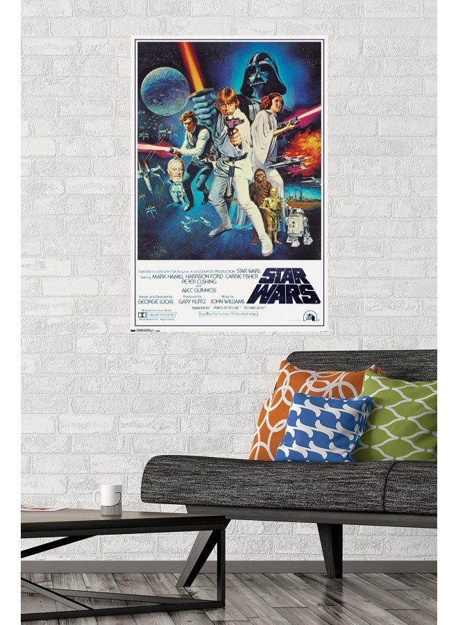 Trends International ملصق حائط من Star Wars IV من إصدار جامعي مكون من ورقة واحدة مقاس 24 × 36  - Image 2