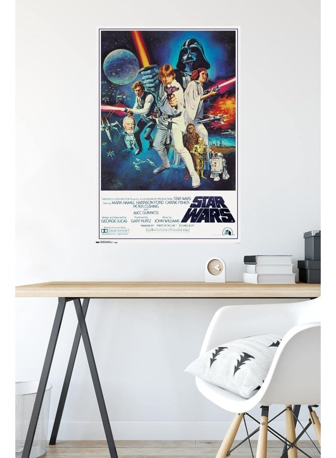 Trends International ملصق حائط من Star Wars IV من إصدار جامعي مكون من ورقة واحدة مقاس 24 × 36  - Image 4