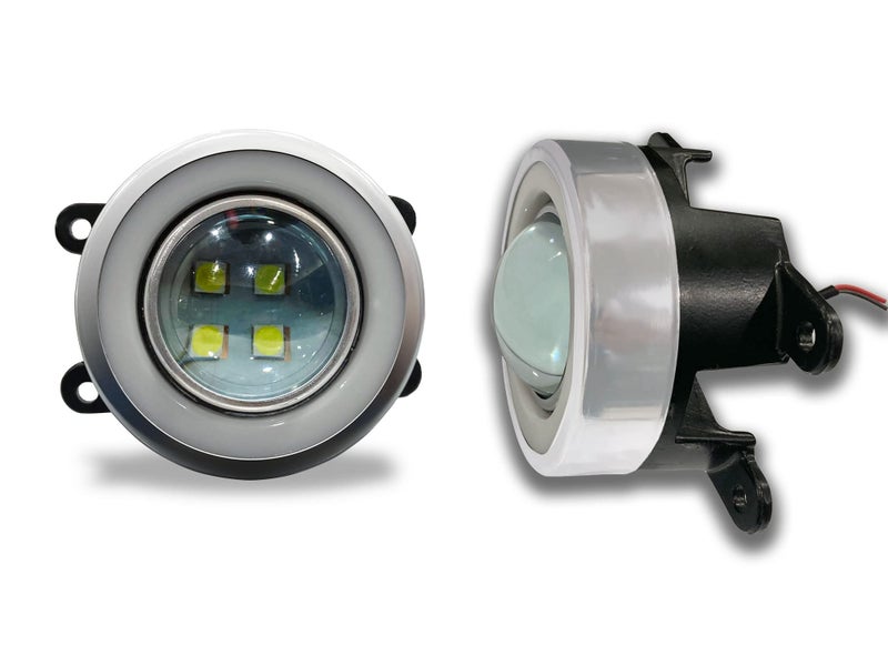 Auto Pearl Projector 3x1 DRL LED Metal Car Fog Light Compatible with - Celerio (Set of 2 Pcs) - Image 2