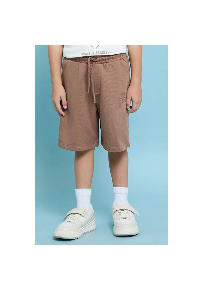 أر أند بي Solid Shorts with Drawstring Waist