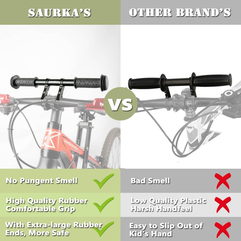 saurka Kid Bike Seat Front Mounted and Handlebar for Mountain Bike Parent-Child Cycling, Child Bicycle Seat&Child Handlebar Compatible with All Adult MTB Bike Cycling(Handlebar+Seat) - Image 5