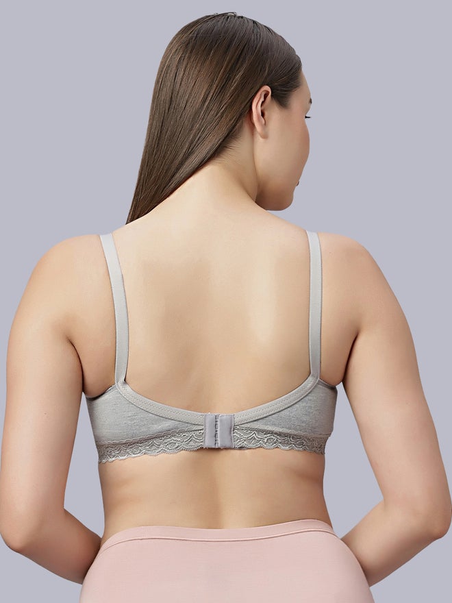 Eden Grey Heavily Padded Nursing Maternity Bra - Image 3