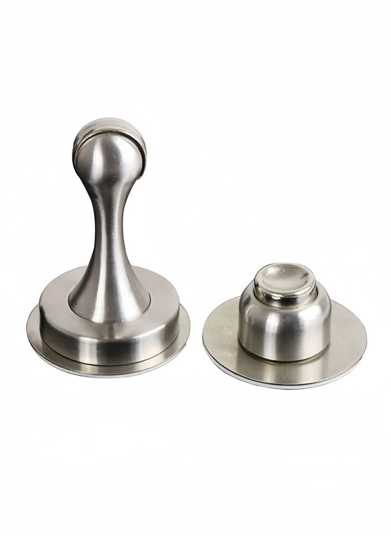 Generic Heavy Duty Metal Magnetic Door Stopper Silver ( 8 x 8 x 8 cm )  - Image 2