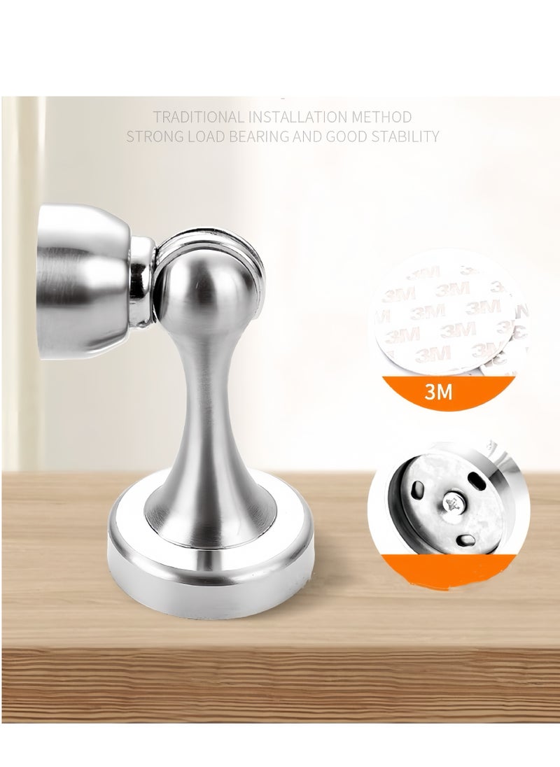 Generic Heavy Duty Metal Magnetic Door Stopper Silver ( 8 x 8 x 8 cm )  - Image 4