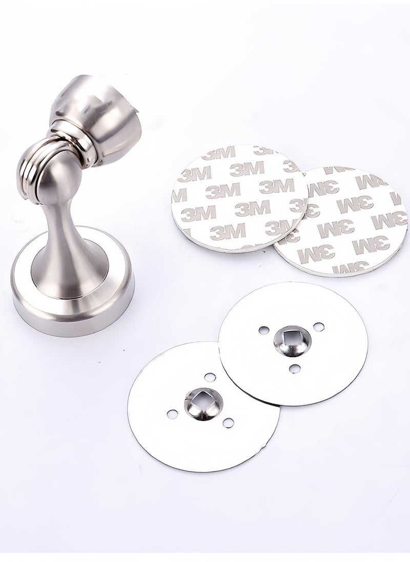 Generic Heavy Duty Metal Magnetic Door Stopper Silver ( 8 x 8 x 8 cm )  - Image 5