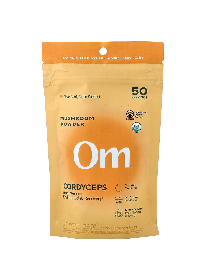 Mushroom Powder, Cordyceps, 3.5 oz (100 g)
