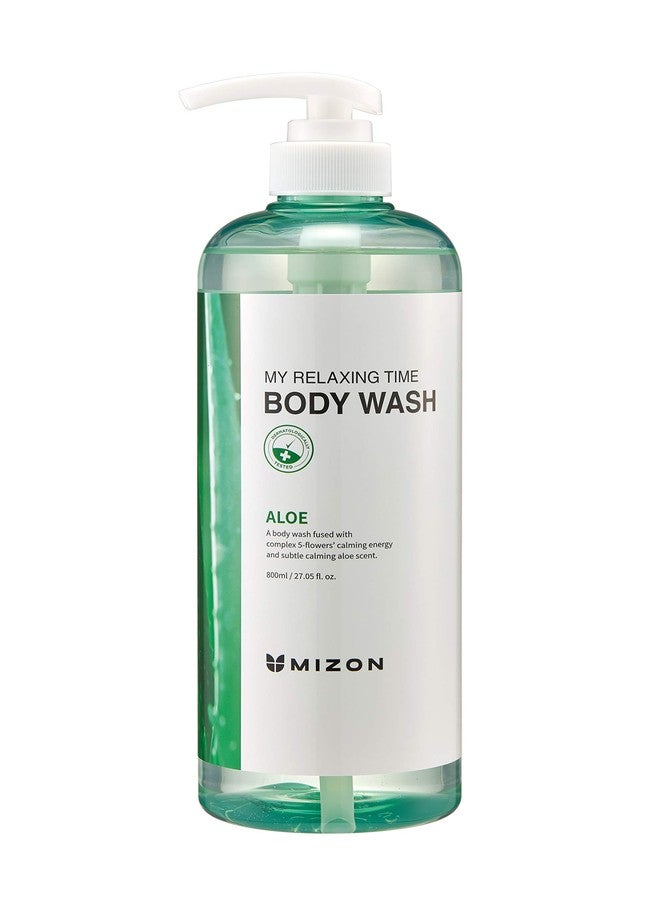 MIZON ALOE Body Wash, Nourish, Moisture, Soft Skin, Soothe Skin, Long-Lasting Nourishment, Deep Moisture (27 oz - Image 1