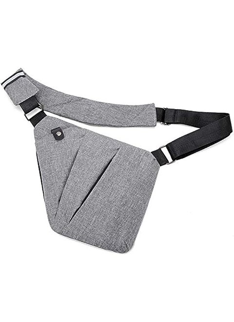 Bag, Chest Backpack Casual Daypack Black Shoulder Crossbody Lightweight Anti Theft Outdoor Sport Travel Hiking Bag For Men Women