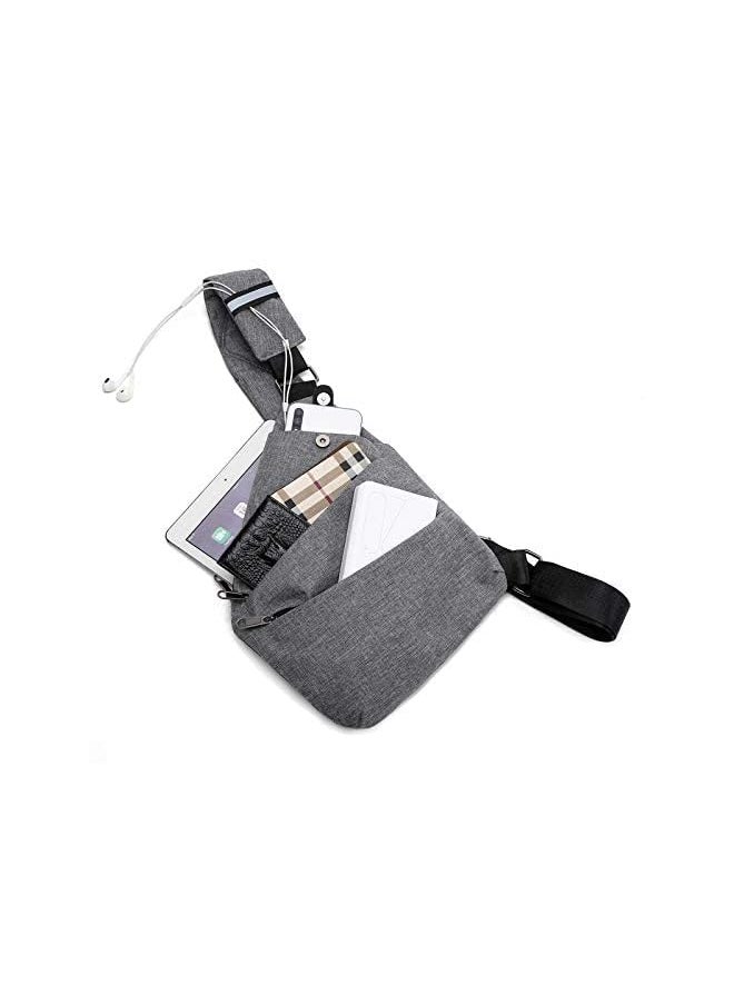 PROMASS - Bag, Chest Backpack Casual Daypack Black Shoulder Crossbody Lightweight Anti Theft Outdoor Sport Travel Hiking Bag For Men Women - Image 1