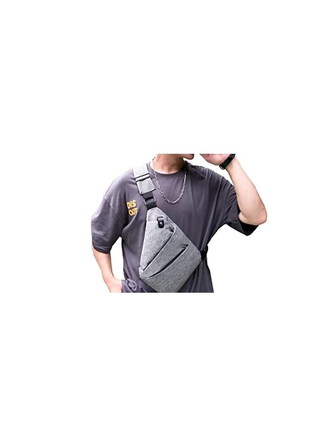 PROMASS - Bag, Chest Backpack Casual Daypack Black Shoulder Crossbody Lightweight Anti Theft Outdoor Sport Travel Hiking Bag For Men Women - Image 1